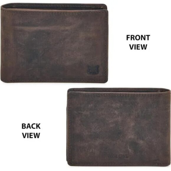 New Men's Bifold Wallet RFID Blocking Slim Minimalist Front Pocket - Picture 4 of 7